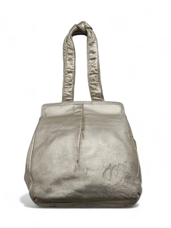 Loewe Handbags - Loewe Nappa Lambskin Leather Knotted Tote Bag In Light Gold